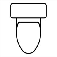 A toilet bowl with a lid on it vector