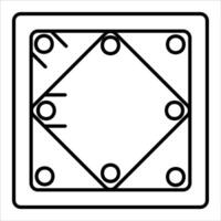 Square box with square hole in it vector