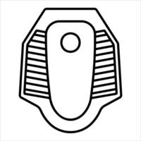 A black and white drawing of a car engine vector