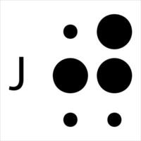 The letter j is shown with four dots vector