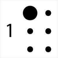 A black and white image of a number one vector