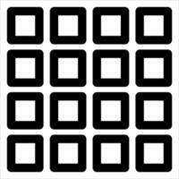 A black and white square pattern with squares vector