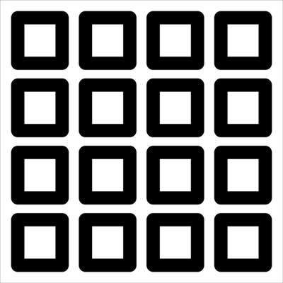 A black and white square pattern with squares