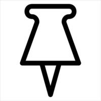 A black and white icon of a light bulb vector