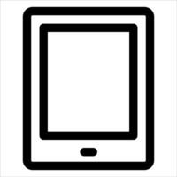 A tablet computer icon on a white background vector