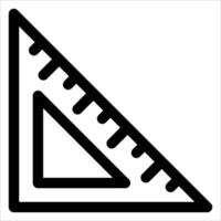 A black and white icon of a ruler vector