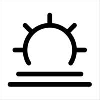 Sunrise icon illustration vector