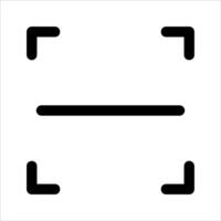 A square with two lines on it vector