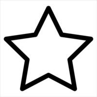 Star icon for a star shape vector