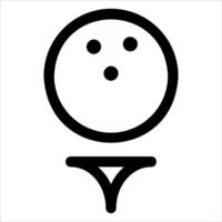 A bowling ball with a bow on it vector
