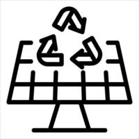A black and white image of a recycling symbol vector