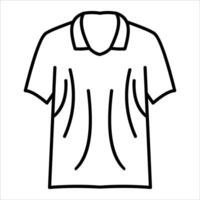 A shirt outline on a white background vector