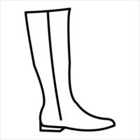 A drawing of a woman's boot vector