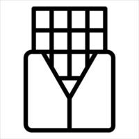 A black and white icon of a box with a square vector