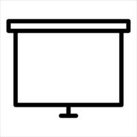 Projector screen icon illustration vector