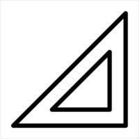 A triangle icon on a white background vector