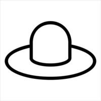 A hat icon on a white background vector