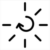 A black and white icon of a clock with a clock face vector