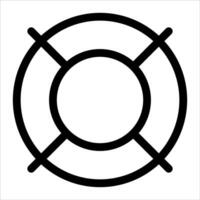 Life preserver icon vector