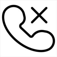 A phone icon with a cross on it vector