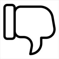 A black and white image of a speech bubble vector