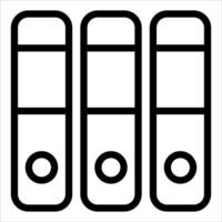 Three file folders icon illustration vector