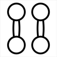 Two circles with two circles on each side vector