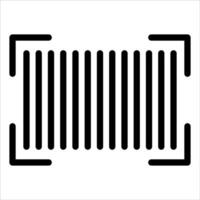 A black and white image of a rectangular bar vector
