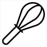 A whisk icon on a white background vector