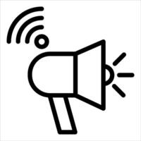 A megaphone with wifi icon on a white background vector