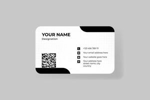 Elegant and Modern Business Card Design, Minimalist Business Card Design Template vector
