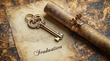 Success Symbol, Ornate Key to Achievement, Graduation photo