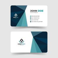 Abstract Shapes Minimal Business Card Design vector