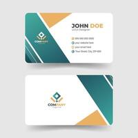 Print-Ready Unique Business Card Template vector