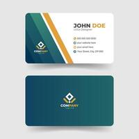 Clean and Elegant Business Card Template Design vector