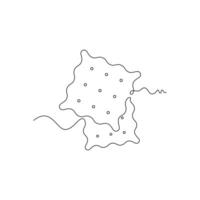 one line art Biscuit illustration. line art, one continuous line, simple, hand drawn and sketch style. for icons, symbols, signs or logos vector
