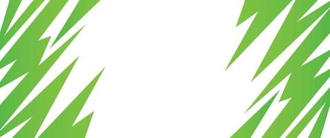Abstract background with green geometric spike line pattern and some copy space area vector
