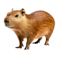 closeup of a Capybara in Natural Habitat with Soft Fur and Curious Expression png