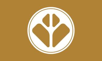 Modern Abstract Tech Flower Logo for Futuristic Design Concepts vector