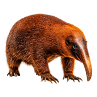 Cute and Curious Animal with Unique Snout and Fur Coating in Colorful Setting png