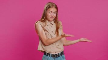Woman raising hands asking what why reason of failure anti lifehacks ridicules disbelief irritation video