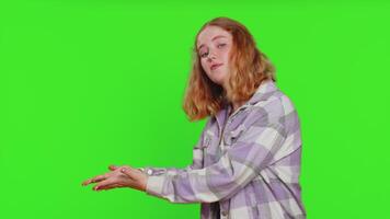Woman raising hands asking what why reason of failure anti lifehacks ridicules disbelief irritation video