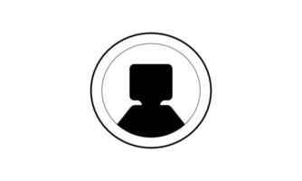 user login profile avatar user icon in flat style vector