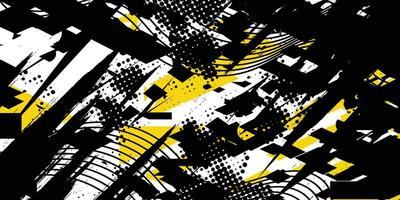 abstract black and yellow abstract background vector