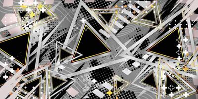 abstract geometric pattern with triangles and lines vector