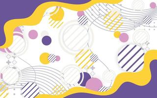 a purple and yellow background with a wave pattern vector