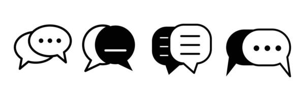 Chat Box Icon. Speech Bubble Message Comment Dialogue Communication Text Conversation Sign. Talk bubble speech symbol. Message Comment Dialogue Communication Text Conversation Sign Symbol. vector