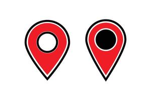 Icon of simple forms of point of location. vector