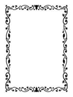 Rustic Botanical Border with Wild Flower and Vine Patterns vector