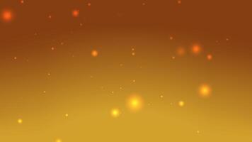 warm golden gradient background with glowing floating particles Soft bokeh lights create a dreamy atmosphere Perfect for festive celebrations like Christmas Diwali New Year or elegant design video